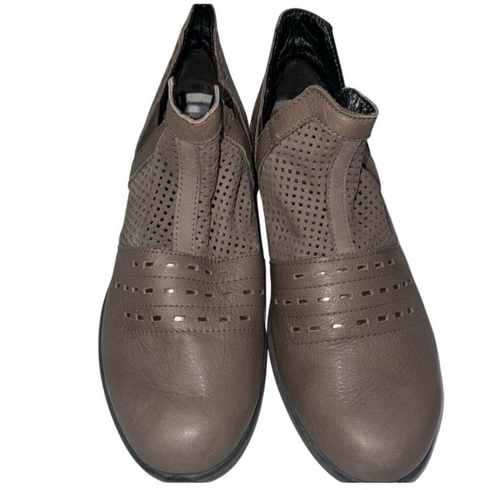 Naot Womens Brown Leather Ankle Booties